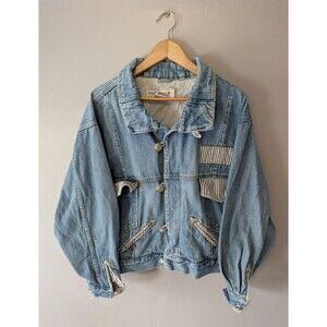 VTG East West Outerwear Women’s Denim/Jean Jacket, medium, nautical, coastal